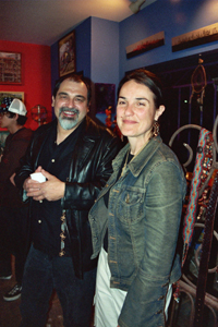 Artist Joe Bravo and Cactus owner Sandra Mastroianni